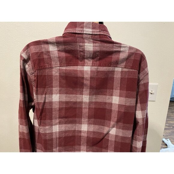 Hollister Stretch Womens M Plaid  Flannel Button Down Long Sleeve Collar - Picture 9 of 10